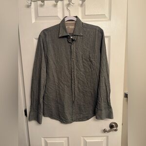 Maurizio Baldassari Grey Cotton Button Up